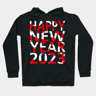 Happy New Year 2023,America Flag,Celebration Hoodie